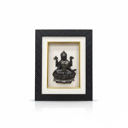 Bidri Silver Inlay Lakshmi Frame
